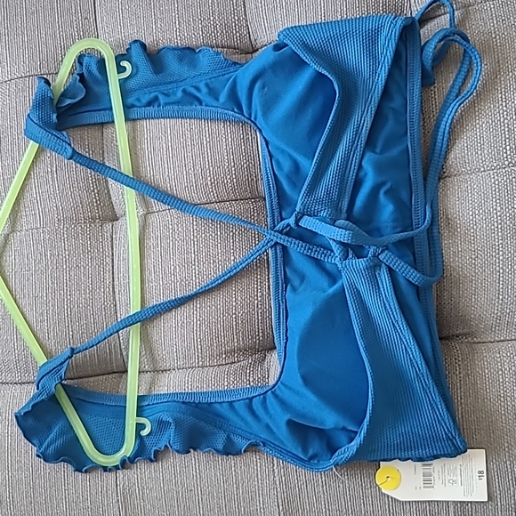 Time and Thru Recycled Material Bikini Top and Bottom - Picture 2 of 7